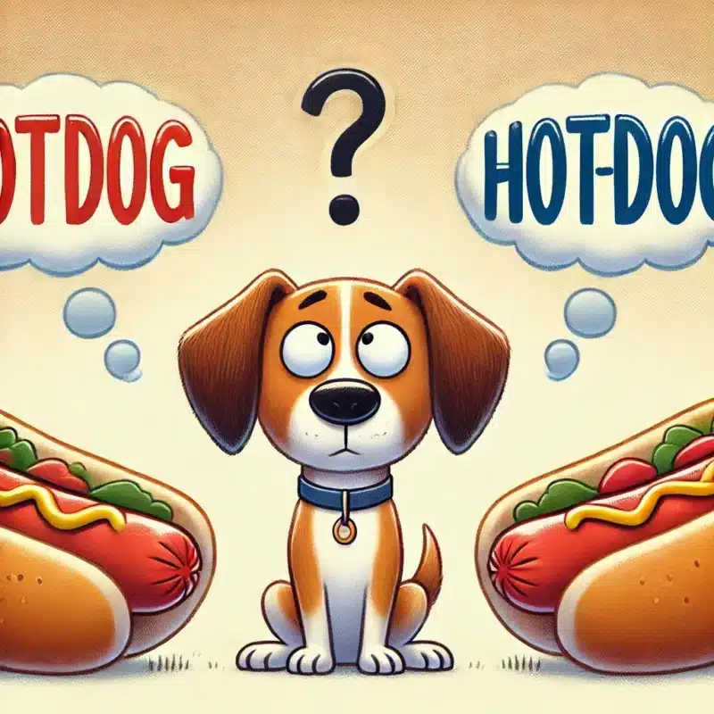 Hotdog oder Hot-Dog?